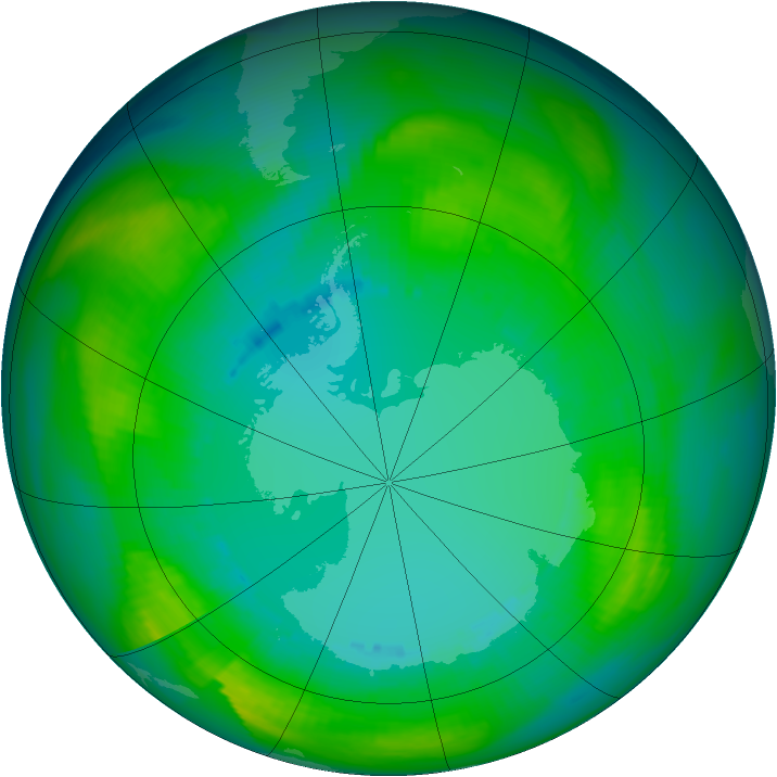 Ozone Map 1980-08-13